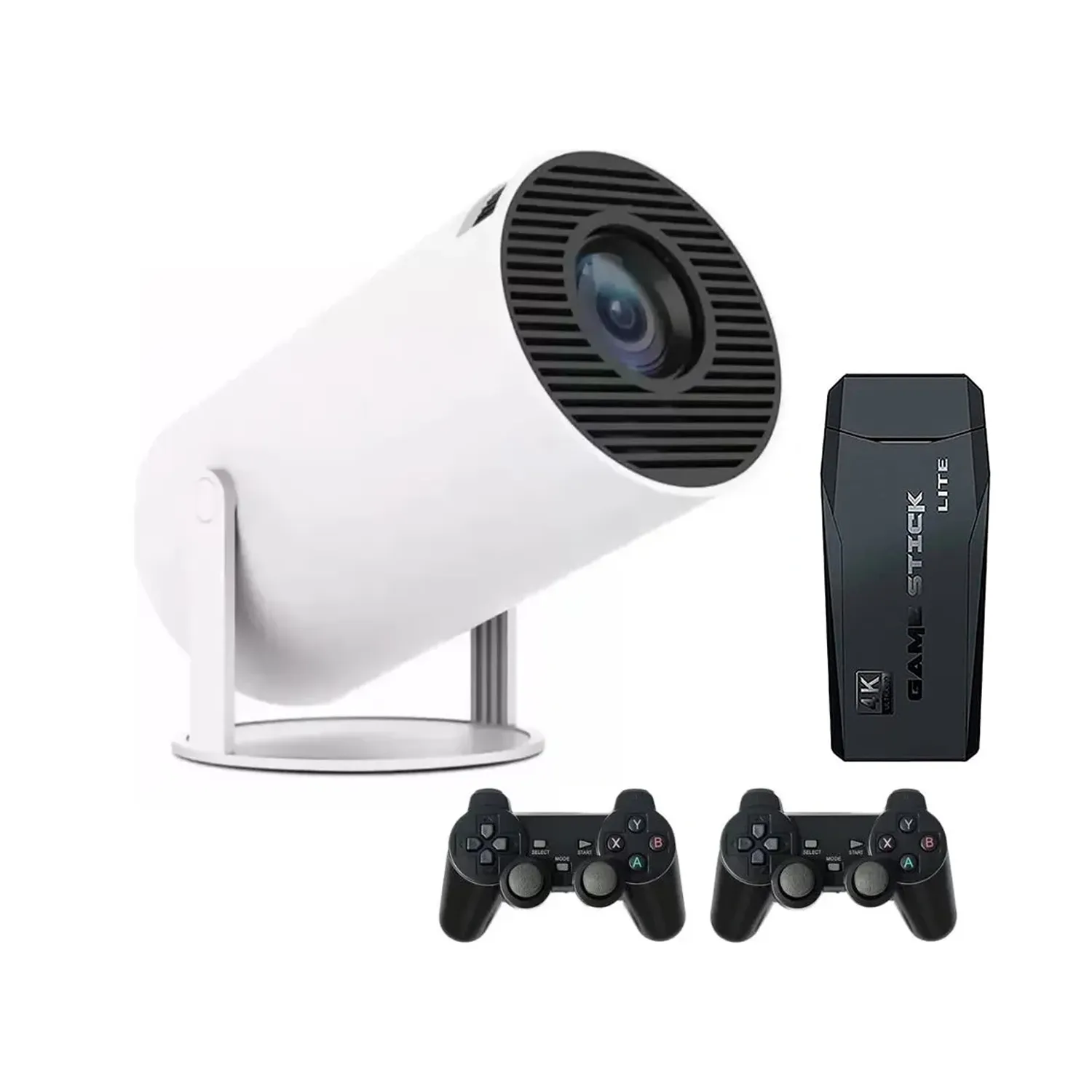 Mega Pack Gamer - Proyector con control + Game Stick + 2 Controles